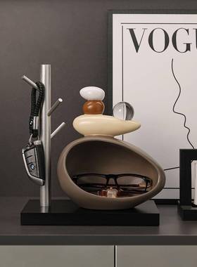 贝汉美时来运转入户钥收匙石来运转纳玄关摆件客厅家迁居装拼饰搬