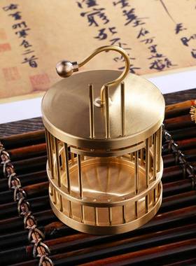 新款铜2024黄金色无品牌/小鸟笼家用客厅室件送卧礼装饰品铜挂摆