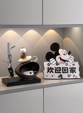 石运转钥匙收纳玄关摆来件柜入户欢迎回家客厅酒电居视柜86179309