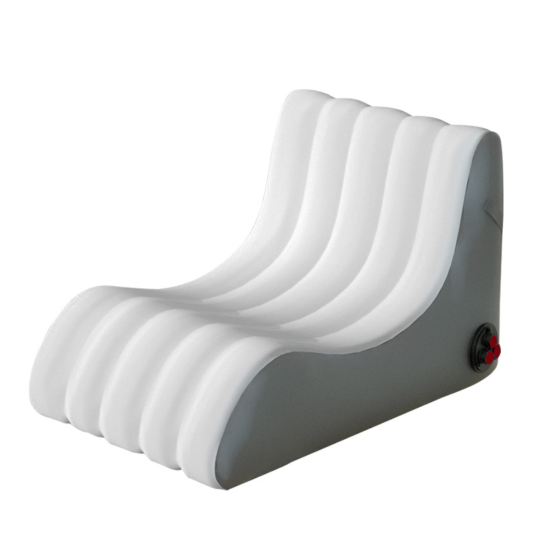 户外便携舒适自动充气沙发办公座椅床桃皮绒懒人休息露营轻奢 - 图3