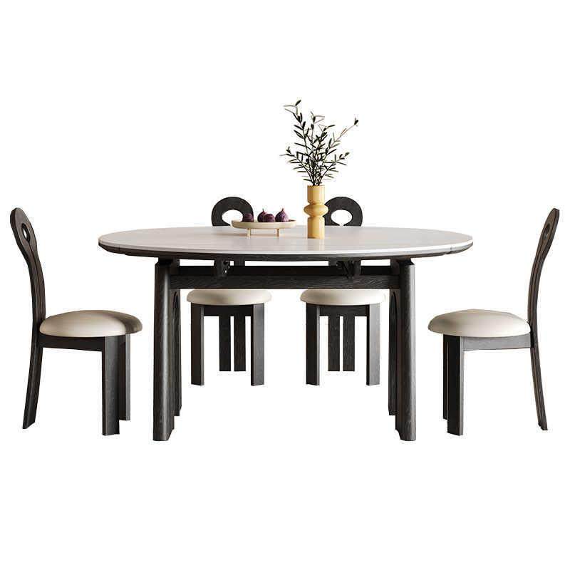 复古风法式实木餐桌设计师款轻奢高端岩板饭桌现代简约款餐桌家用,淘宝优惠券,粉丝福利购,淘宝优惠卷