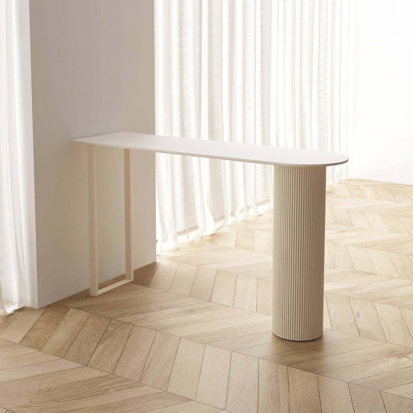 奶油风高脚吧台桌椅岩板轻奢小户型客厅阳台垭口隔断吧台桌高脚桌,淘宝优惠券,粉丝福利购,淘宝优惠卷