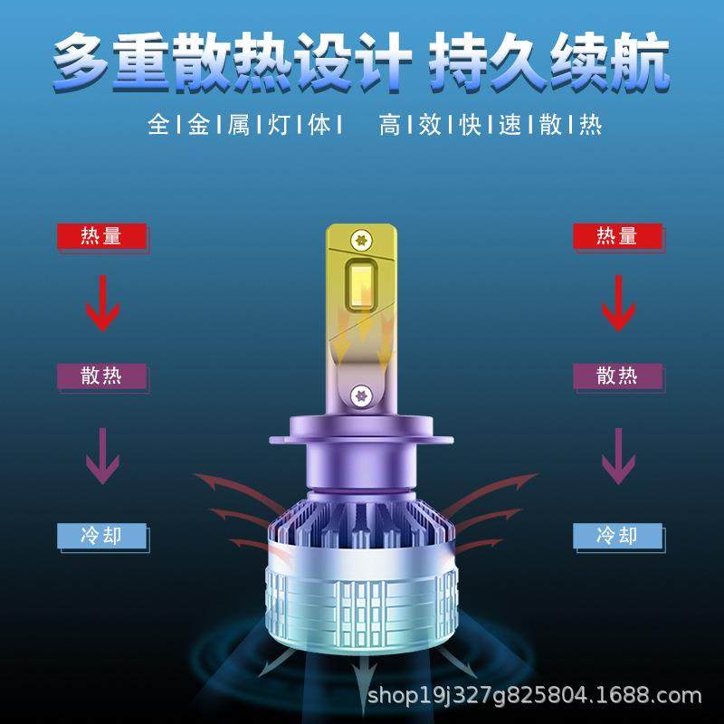 汽车LED大灯12-24V小车货车通用自带解码无损安装改装大灯,淘宝优惠券,粉丝福利购,淘宝优惠卷