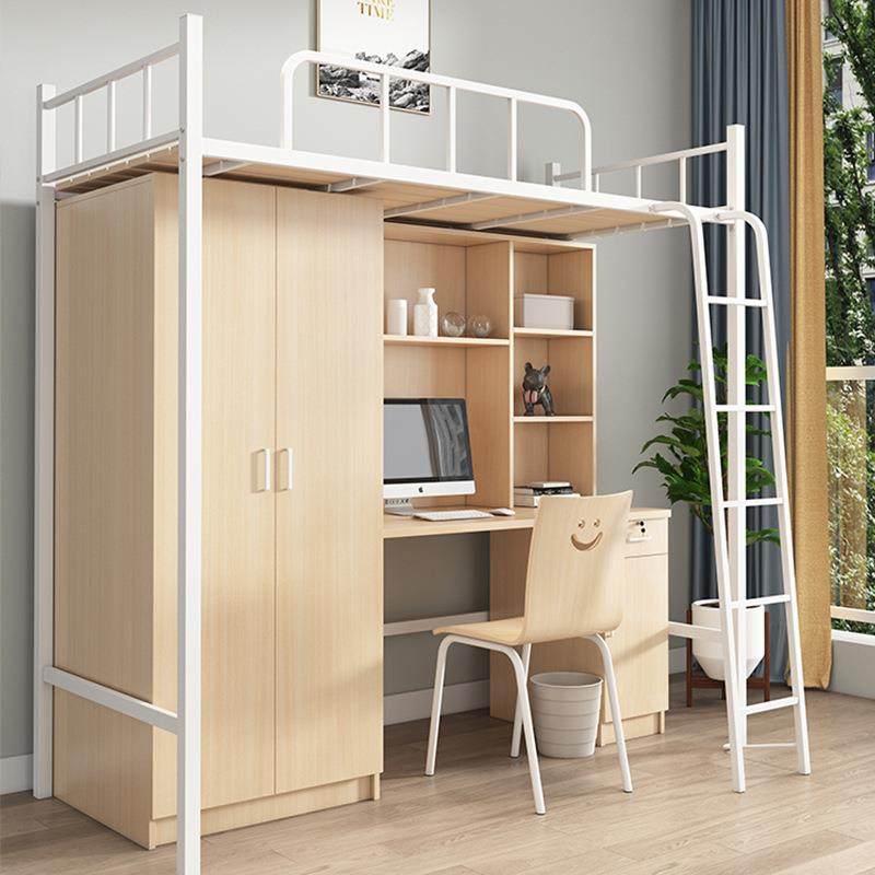 宿舍上床下桌床企业职工公寓床小户型铁架床带楼梯双人床双层床,淘宝优惠券,粉丝福利购,淘宝优惠卷