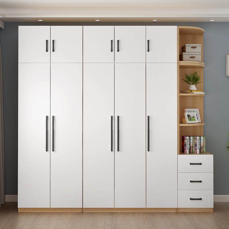 实木衣柜家用卧室三门四开门大衣柜组合整体出租房用2米柜子衣橱,淘宝优惠券,粉丝福利购,淘宝优惠卷