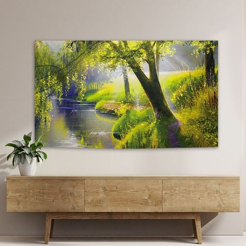 2024新款油画电视罩液晶电视机罩防尘罩套盖布55657586寸壁挂罩子 - 图2