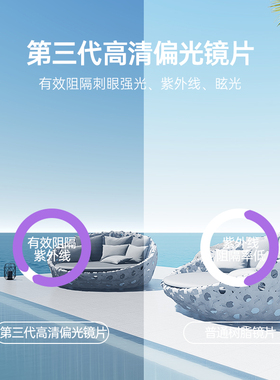 可折叠墨镜女款级感防晒落日渐变色偏光镜太阳眼镜男士开车专用