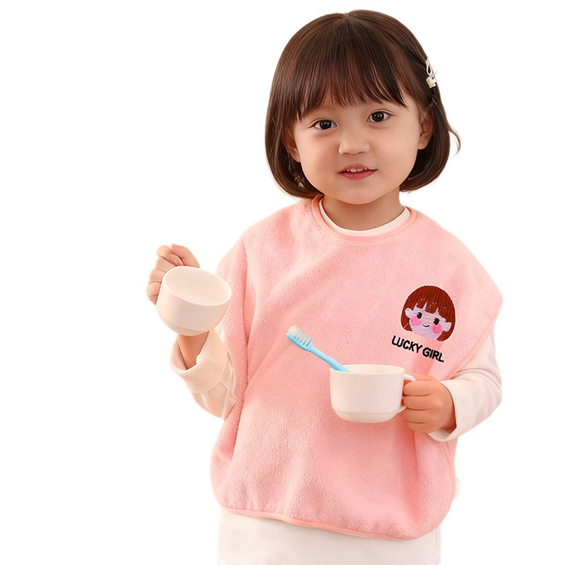 儿童洗漱巾洗脸围嘴刷牙防水围兜多功能毛巾宝宝不湿衣小孩漱口巾,淘宝优惠券,粉丝福利购,淘宝优惠卷