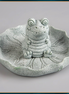 青砂石底座配件新中式办公家居创意精品国潮桌面茶宠摆件