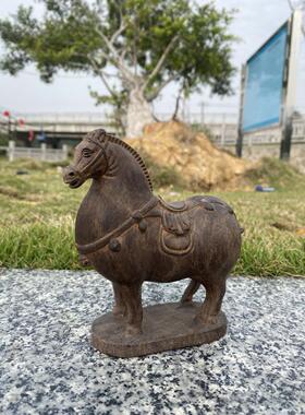 越南沉香木雕唐马成功装饰新中国风家居客厅，书房，办公室，书桌