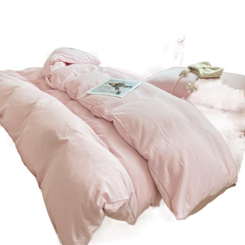 类母婴级超软云朵水洗棉四件套加厚床单用宿ICT舍三品件套A床上被 - 图3