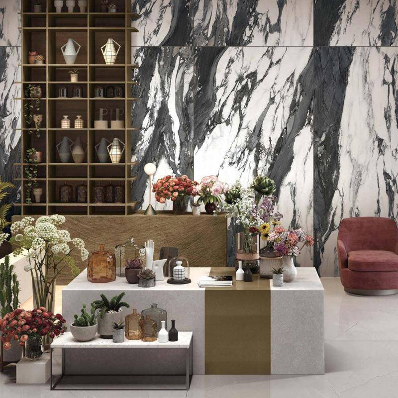 通体大0理石瓷砖60x1景200熊磨猫白客厅餐厅地126IT040砖电视背墙 - 图2