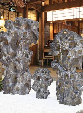 仿真太湖石假山摆件景造景观头太湖石假落地户外装中饰枯式庭院花