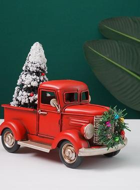 卡圣诞节车件复TB647295古美式网红酒吧间装摆饰男孩房布置的小摆