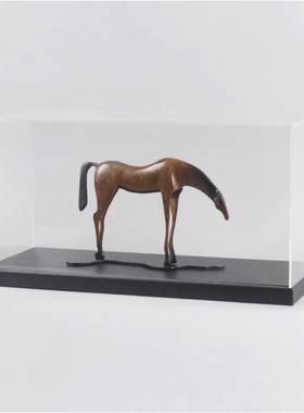 马到成功金摆件工艺品办摆公室博古架大班台属BJ1223摆设客厅玄关