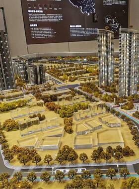 沙盘模型制作IJO工厂规划建筑模型沙街模型商道城市规划沙圈盘盘