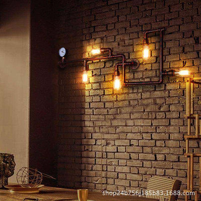 工业64水管壁灯美式loft复古阳台创灯意个餐厅酒吧具性铁艺水风管,淘宝优惠券,粉丝福利购,淘宝优惠卷