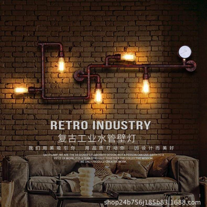 工业64水管壁灯美式loft复古阳台创灯意个餐厅酒吧具性铁艺水风管,淘宝优惠券,粉丝福利购,淘宝优惠卷