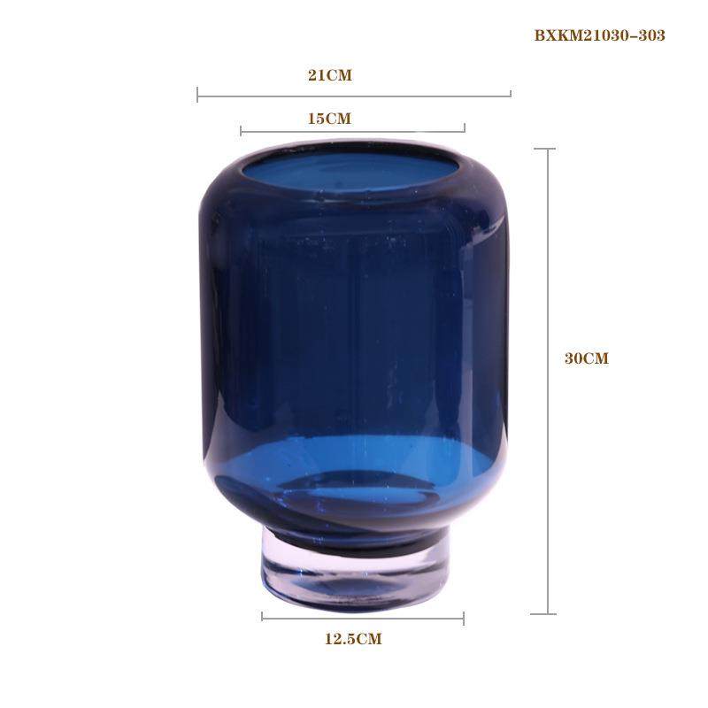 碧轩简约软装样板间厚重琉璃玻璃花瓶创意客厅餐桌摆件黑色花器,淘宝优惠券,粉丝福利购,淘宝优惠卷