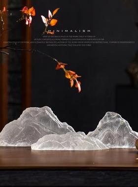 VFF新中式雕酒塑品假山云装山摆件店大堂玄关样板房饰品桌面艺术