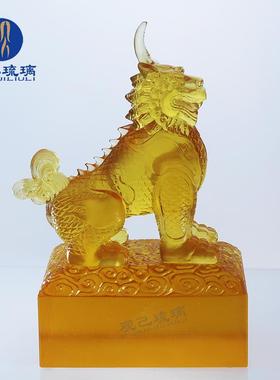 豸琉神兽摆GULL-GYP件正义神独兽开业律师办公室公司獬装饰开业璃