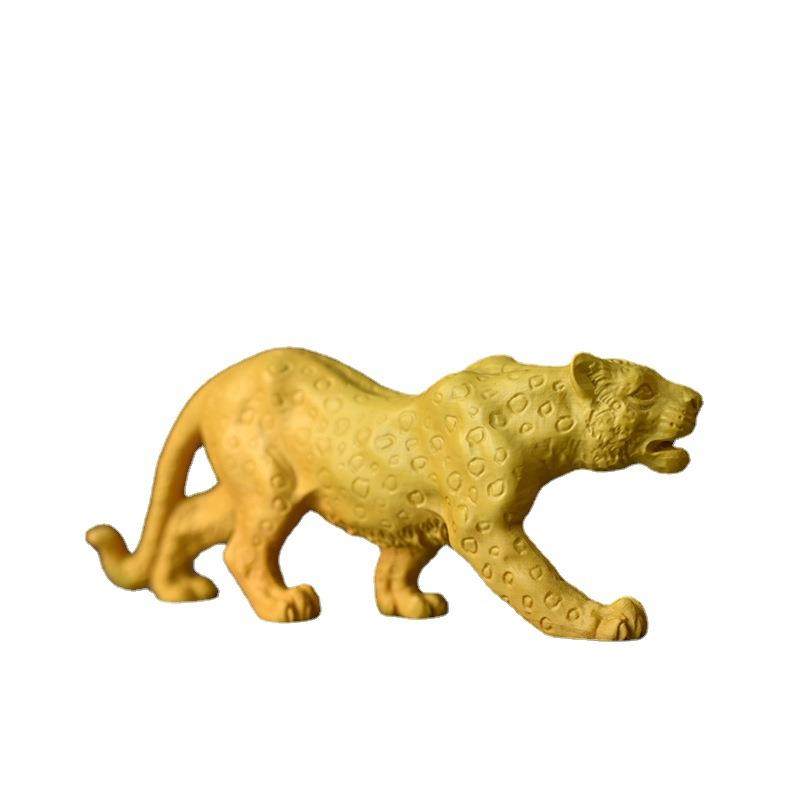 小叶黄杨木金钱豹摆件雕刻豹子办公室客厅摆件汽车摆件车内饰品,淘宝优惠券,粉丝福利购,淘宝优惠卷