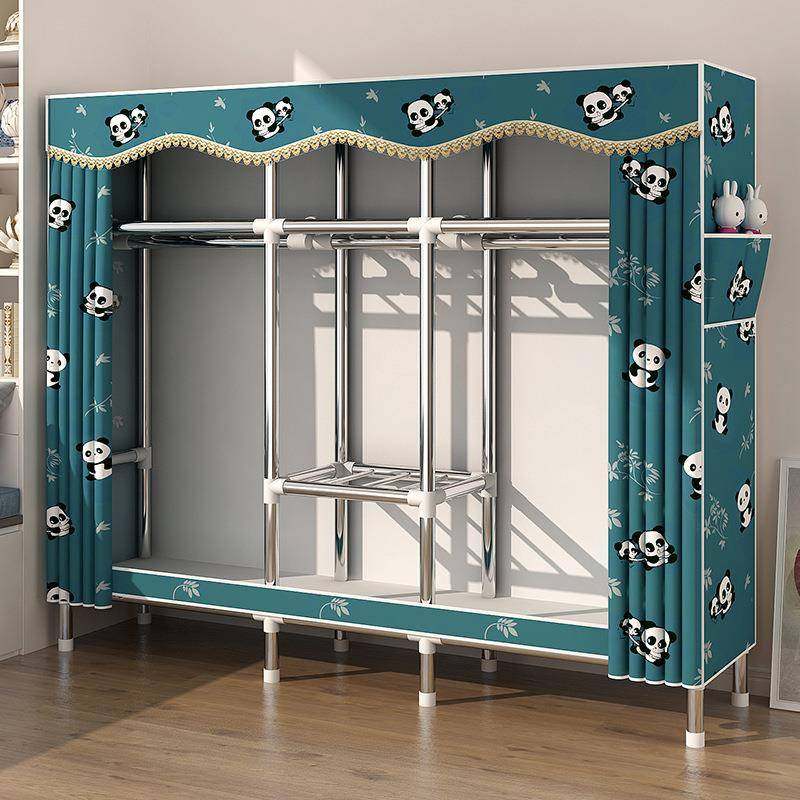 简易衣柜家用卧室出租房用布衣柜结实耐用组装全封闭拉链小型衣橱,淘宝优惠券,粉丝福利购,淘宝优惠卷