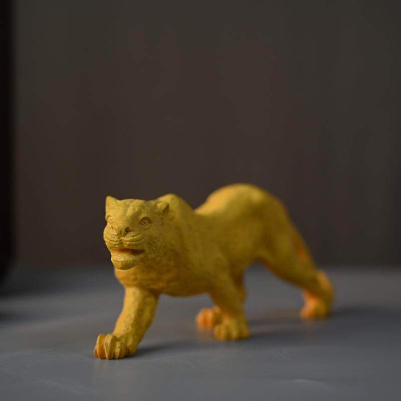 小叶黄杨木金钱豹摆件雕刻豹子办公室客厅摆件汽车摆件车内饰品,淘宝优惠券,粉丝福利购,淘宝优惠卷