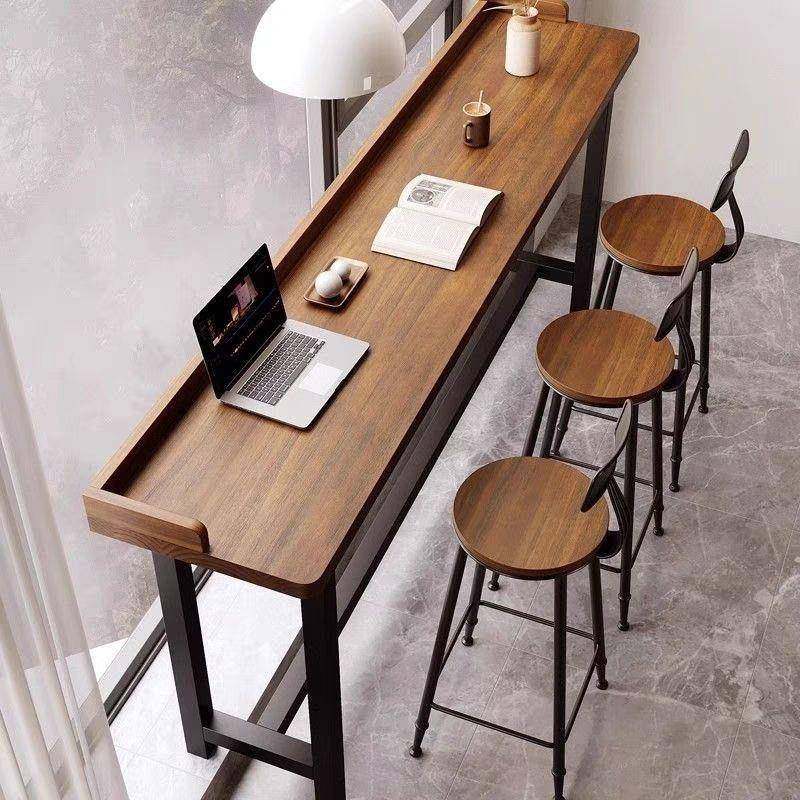 阳YVZ台休闲小吧台桌家简高约桌实木长用条桌桌子酒吧桌椅脚椅靠,淘宝优惠券,粉丝福利购,淘宝优惠卷