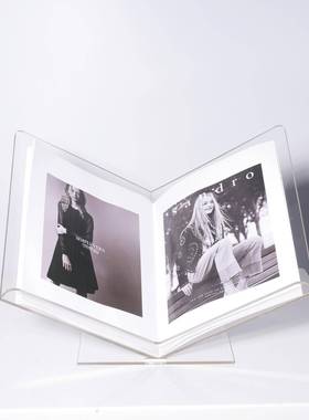 B0645现代简约亚克力书板架样间轻奢茶几边家角几卧室杂志架透明