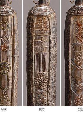 复古怀旧树脂非洲关部落艺术女ZCP人像玄摆件家客厅面创意设计桌