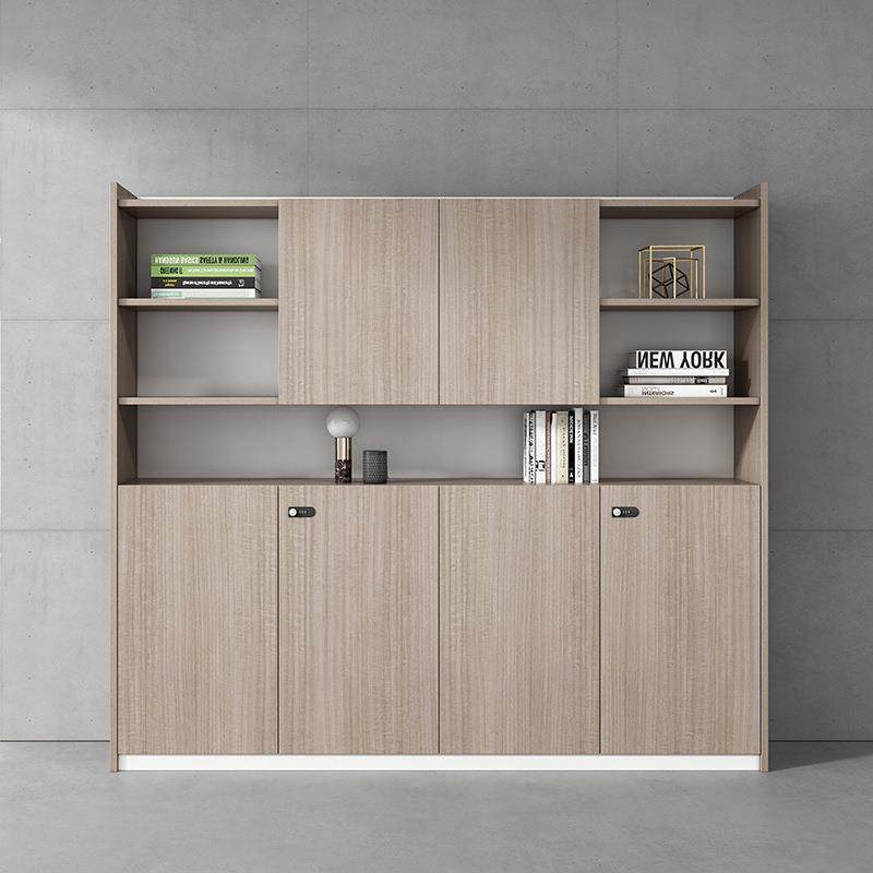 办公家具带锁文件柜木质高柜老板办公室书柜简约现代资料柜背景柜,淘宝优惠券,粉丝福利购,淘宝优惠卷