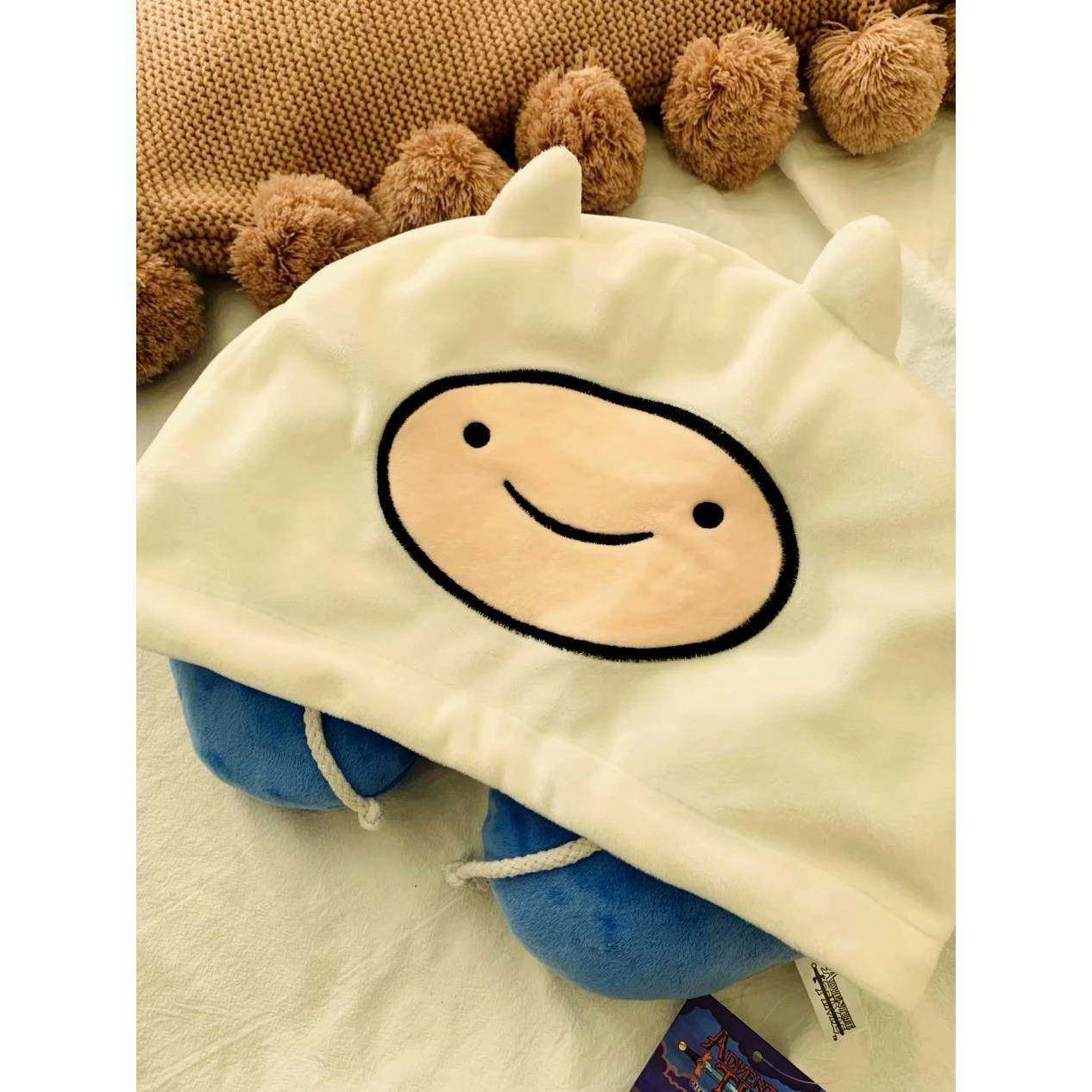 创意毛绒舒适带帽U枕旅行颈枕U型枕办公室宿舍午睡枕,淘宝优惠券,粉丝福利购,淘宝优惠卷