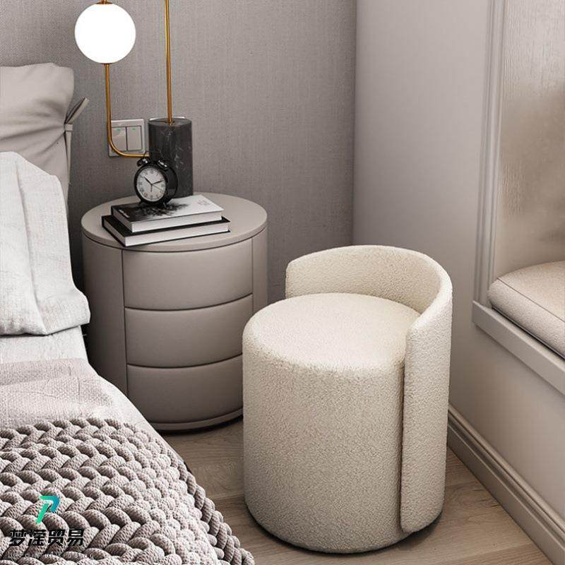 北欧化妆凳家用梳妆台凳子网红拍照现代客厅轻奢椅简约美甲矮圆凳,淘宝优惠券,粉丝福利购,淘宝优惠卷