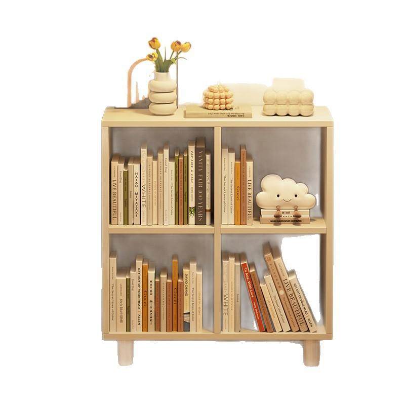 实木床头书柜落地置物架带腿家用小书架小户型靠墙收纳矮柜子储物,淘宝优惠券,粉丝福利购,淘宝优惠卷