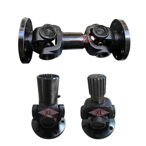 汽车万向传动轴联轴器万向节总成可伸缩法兰盘十字凸缘焊接万向轴 - 图0