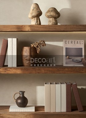 邸高家居 网红民宿酒店餐厅墙面装饰软装设计搭配 侘寂风艺术摆件