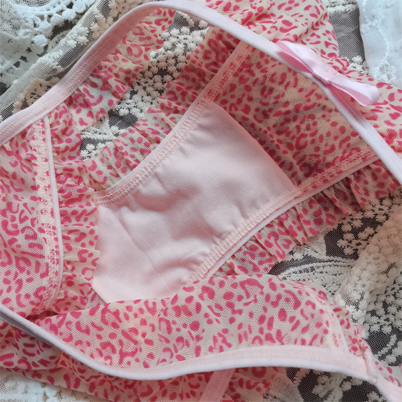 高开叉不勒腿性感甜美橘色星星网纱T裤纯棉裆荷叶边女式三角底裤,淘宝优惠券,粉丝福利购,淘宝优惠卷