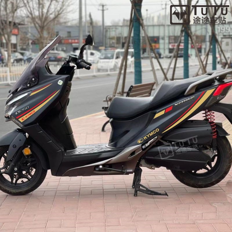 机车版画适用于光阳CT250贴纸个性车身贴花装饰防水改装车贴拉花 - 图2