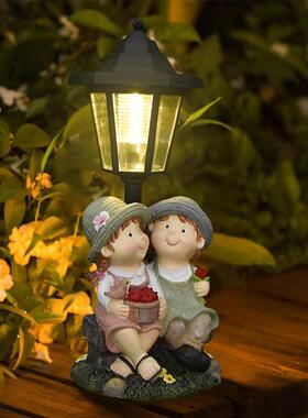 太阳能北欧天使孩树户脂16062412件摆外露台阳台庭院草坪家居民宿