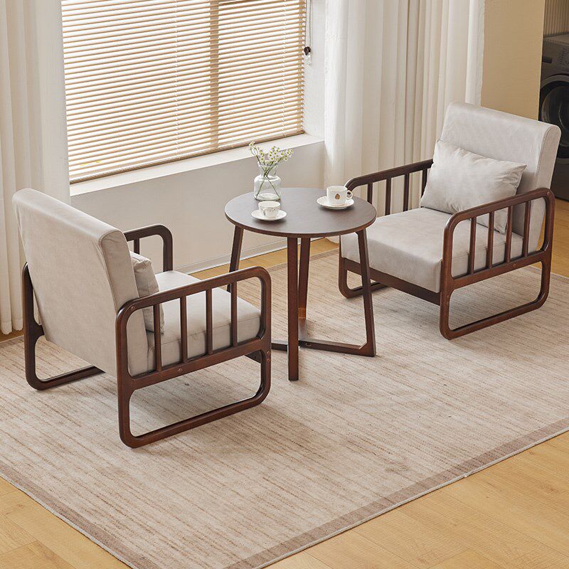 阳台椅实木单人沙发懒人休闲椅家用客厅洽谈茶桌椅民宿休息椅组合,淘宝优惠券,粉丝福利购,淘宝优惠卷