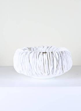 白色立体件肌理纹树脂家XPZ多瓣摆饰装书房桌面居装饰品玄关售楼