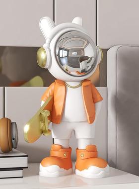 代创意电宇航员桌面摆件客现厅柜入户玄关办QJ2147视公室儿童房装
