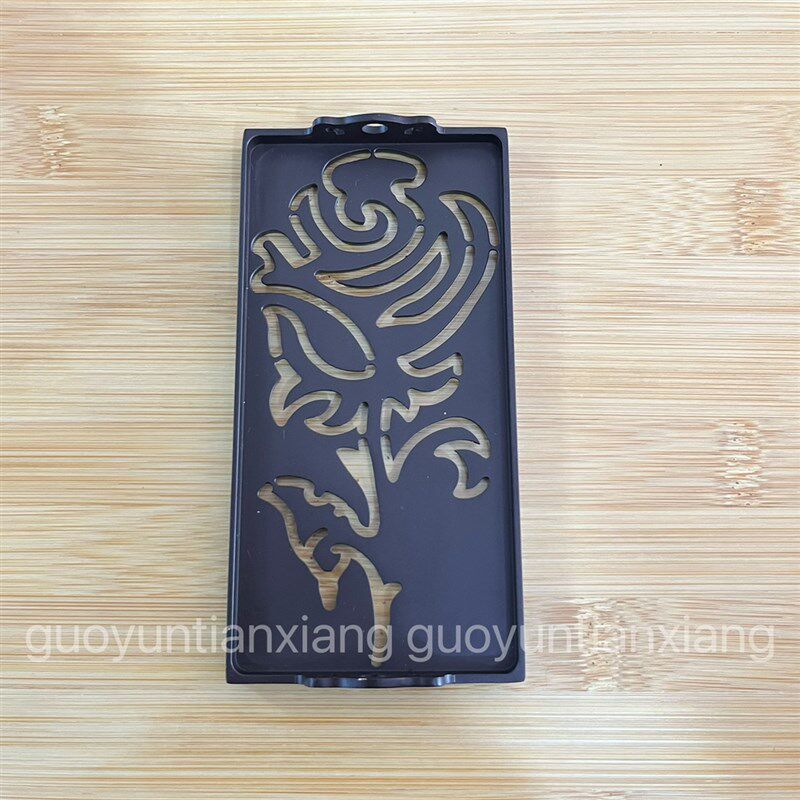 方形篆模香道用品用具纂香粉工具双耳模具苏工色黄铜9cm多样款式 - 图0