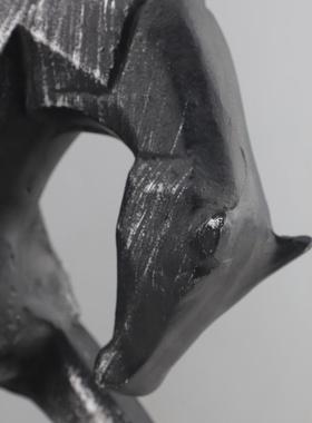 现简约抽金属动物雕塑摆件客厅玄关酒店电马视柜代软象装1168家居