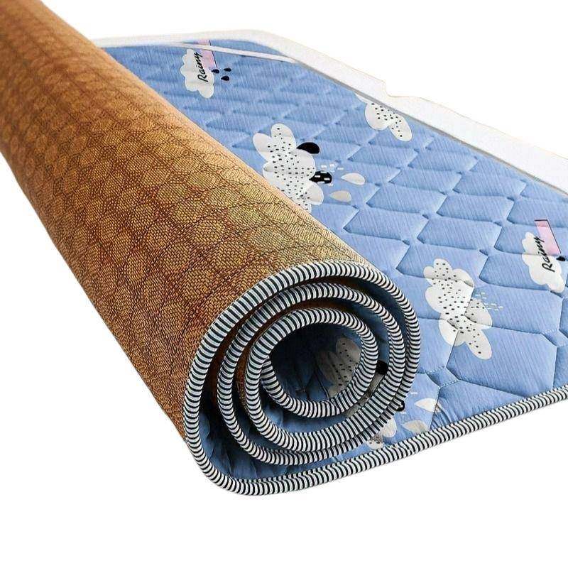 冬夏席床垫双面两用席子学生叠宿舍凉可折藤席软子垫顺威家纺床褥,淘宝优惠券,粉丝福利购,淘宝优惠卷