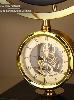 轻型豪华地球装饰品,时钟,桌子,时钟,办公室,现代客厅,入口,电视,