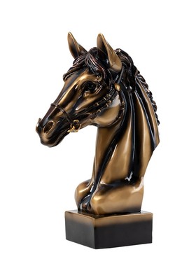 创意复古树脂动物马模型摆件家居样板房客厅电视柜装饰工艺品摆设