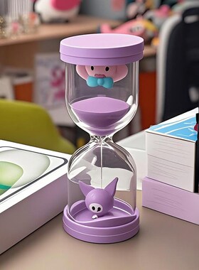 全塑料儿童防摔沙漏计时器时间3-5-10-30桌面摆件学生礼物毕业