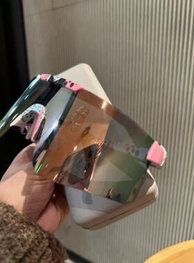 高端个性化女士大框偏光太阳镜，骑行登山眼镜，防风护目镜，男士